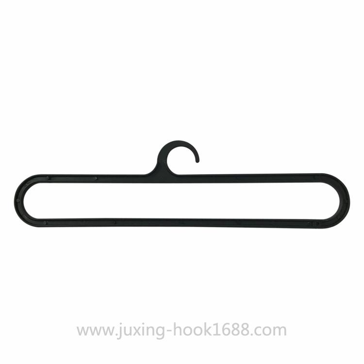 Factory direct supply scarf hanger, supermarket towel hook, PP flat head plastic display hanger factory