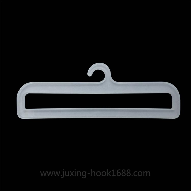 Transparent plastic hook towel hook PP material environmental protection scarf packaging hook rectangular hook