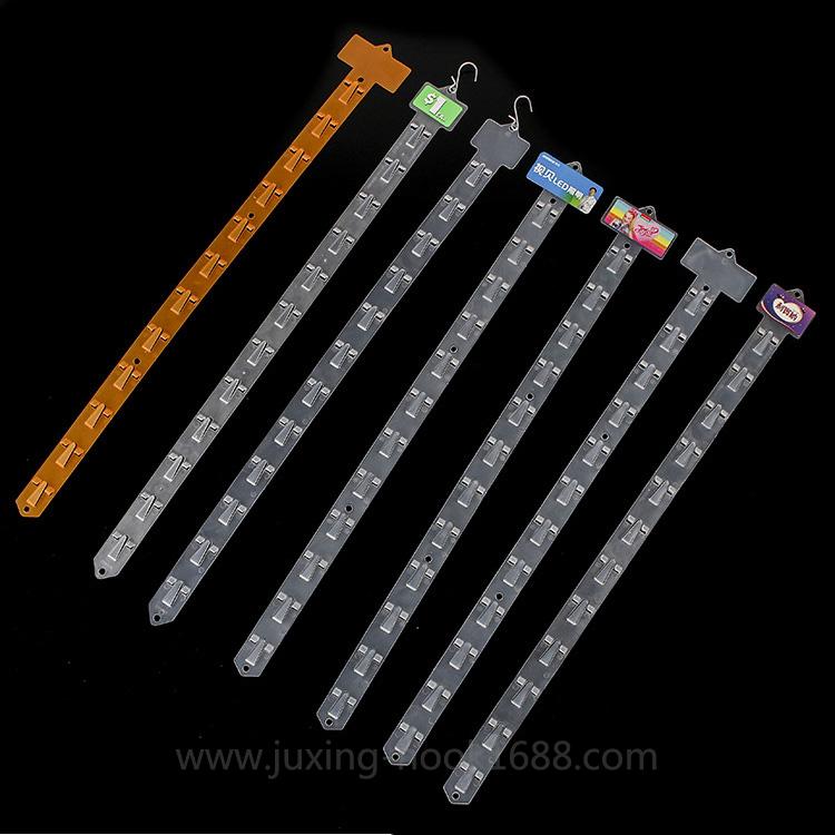 Manufacturers supply PP supermarket shelf hanging strip spot wholesale Transparent plastic advertising hanging strip customized