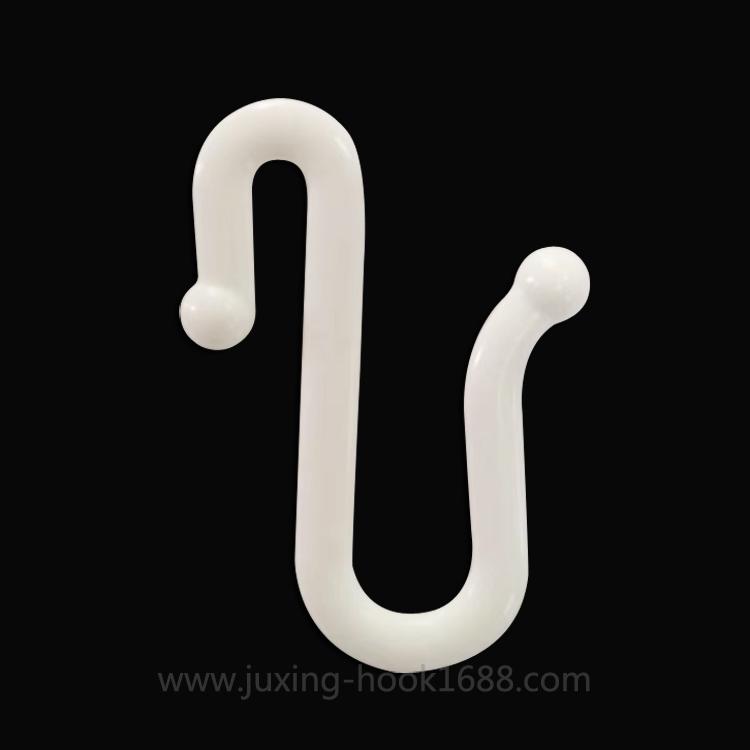 S-shaped shower curtain plastic hook wholesale creative color supermarket food hook S-shaped hook seamless hook