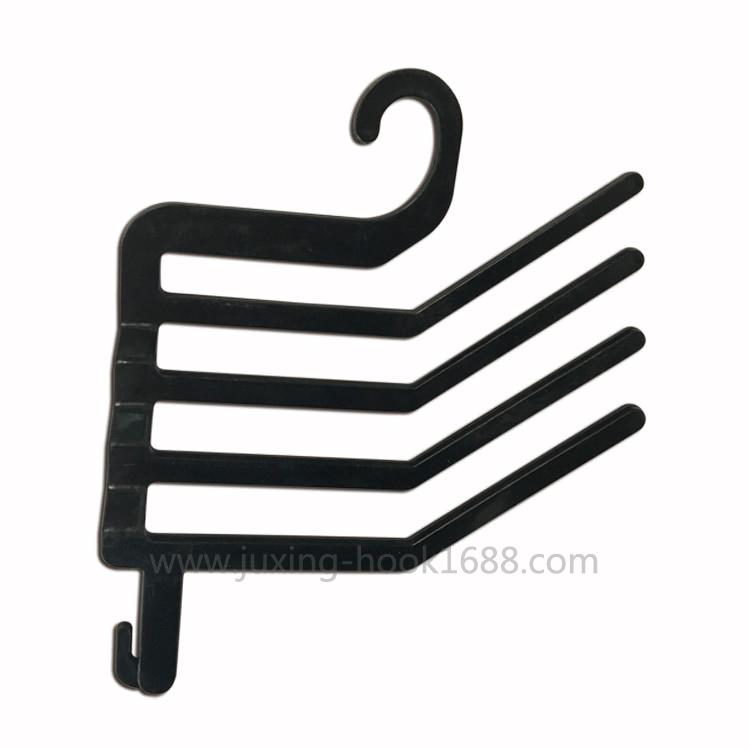 Black sock hook hook plastic sock hook transparent PP three-prong five-prong hook sock packaging hook