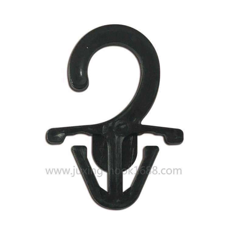 Black question mark hanger hooks Socks individually packaged plastic hanger hooks