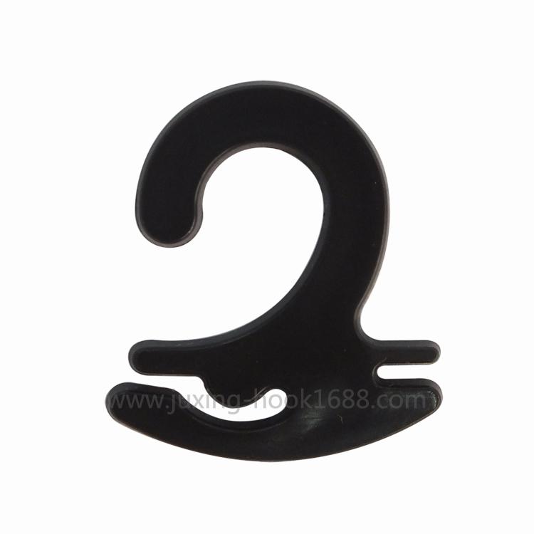 Factory spot wholesale high-grade socks packaging plastic hooks foldable 2-word socks buckle black and white transparent color