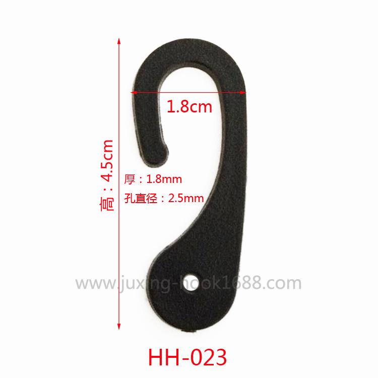 Factory wholesale question mark plastic hook gloves socks packaging hook translucent