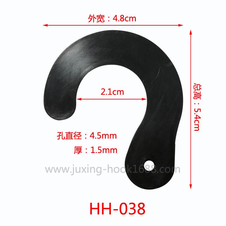 Factory direct sales plastic transparent commodity hook plastic question mark hook