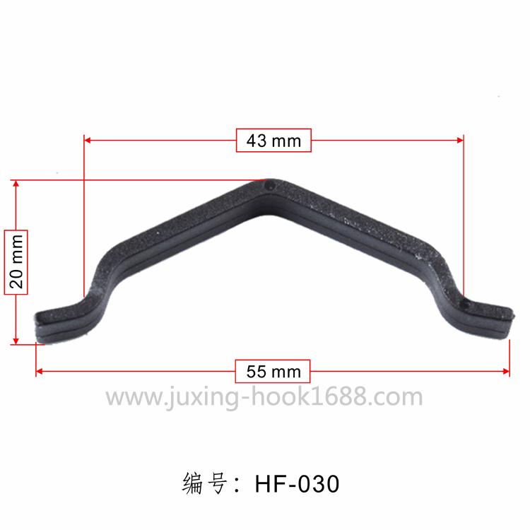 Factory wholesale plastic aircraft hole hook packaging hook PP/PE color box three-dimensional aircraft buckle hook black