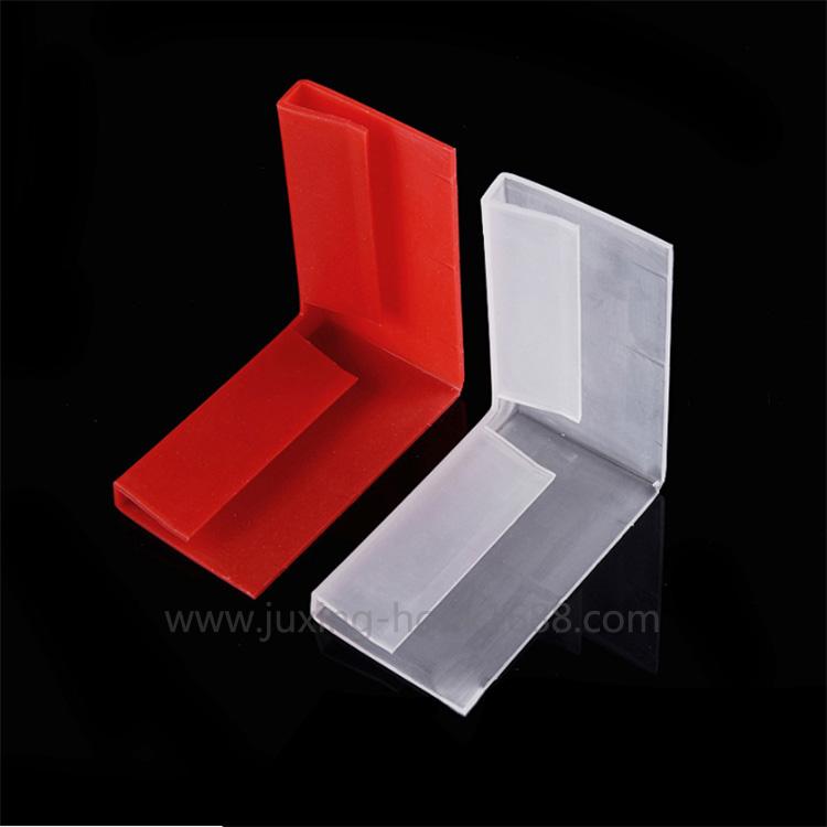 Factory direct sales of transparent plastic L-shaped corner guards display stand PP material foot guards