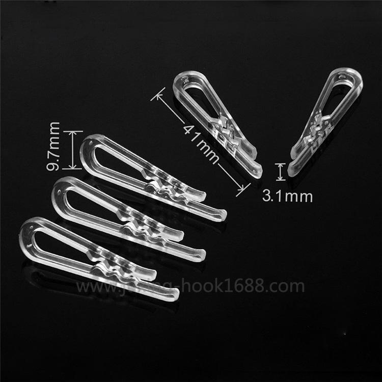 Clothing Shirt Plastic Clips Transparent Clothing Packaging Plastic Clips Shirts Transparent Plastic Clips