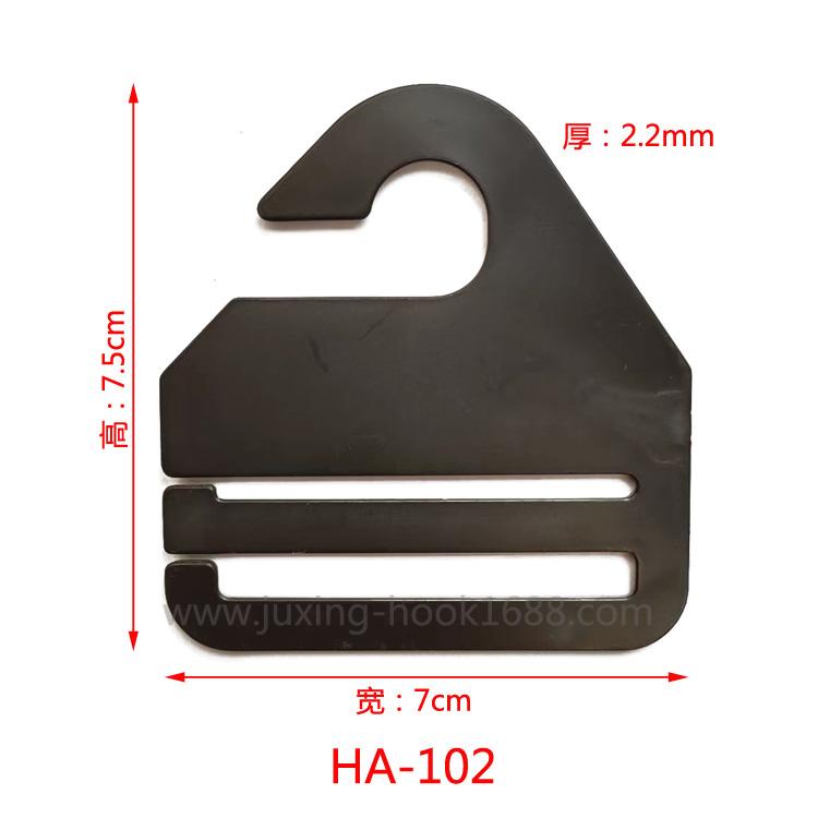 Factory direct tie packaging hook black creative day type hanger