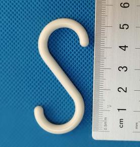 Sliding track kitchen and bathroom storage S-shaped small hook multi-functional no drilling double-headed hook